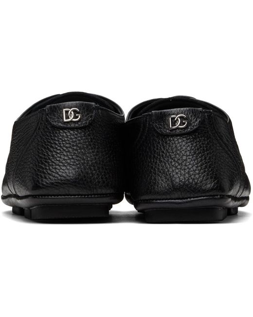 Derbys de conduite noirs à logo dg Dolce & Gabbana pour homme en coloris Black