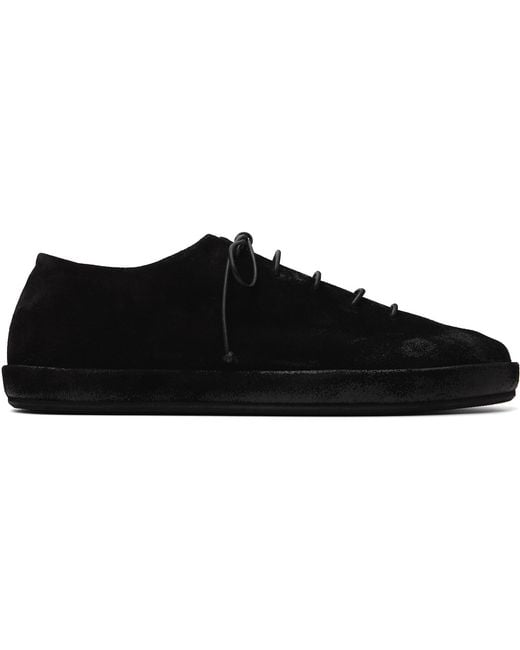 Marsèll Black Scatopelle Suede Sneakers for men