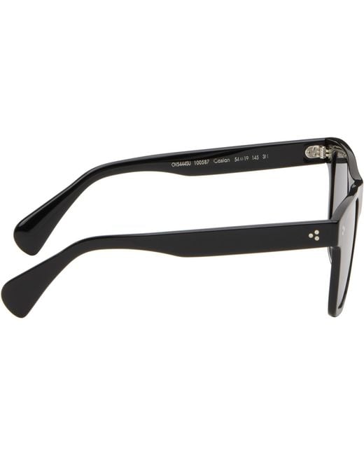 Oliver Peoples Black Casian Sunglasses for men