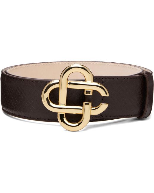 Casablanca Brown Monogram Cc Belt for men