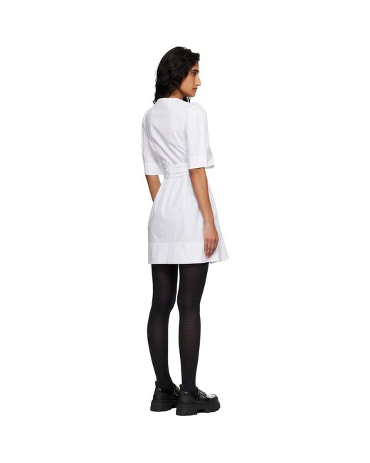 Ganni Black Cotton Minidress