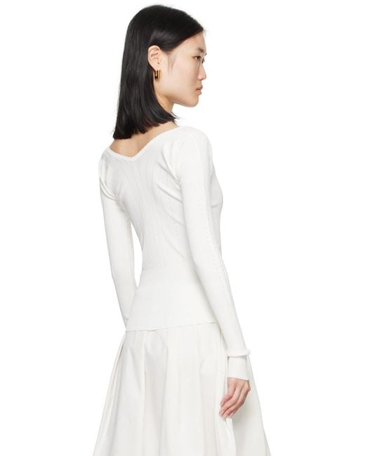 Jacquemus White Sweaters
