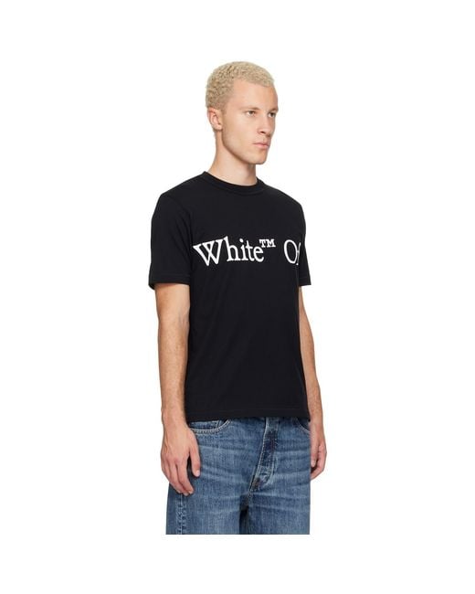 Off-White c/o Virgil Abloh Black Bookish Scarf Regular T-Shirt for men