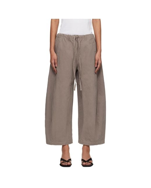 Entire studios Brown Taupe Loft Trousers