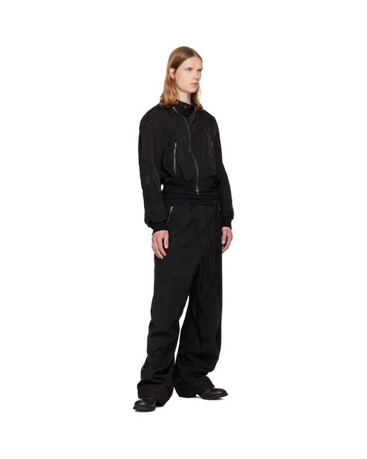 Julius Black Tourer Wide Trousers for men