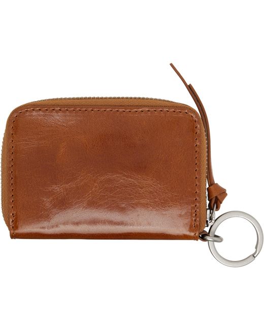 Dries Van Noten Brown Zip Wallet for men