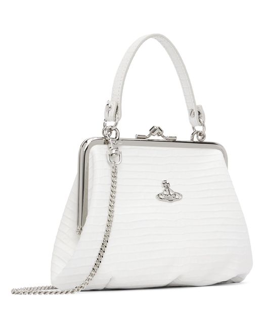 Vivienne Westwood White Granny Frame Bag