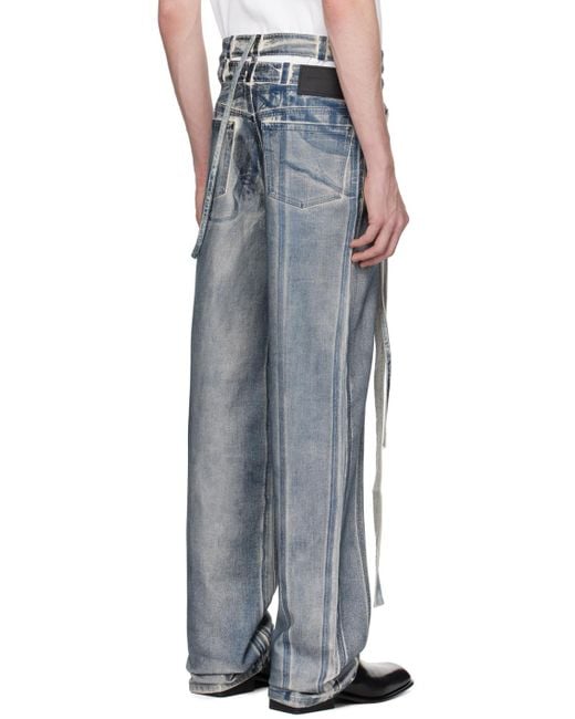 OTTOLINGER Ssense Exclusive Blue Signature Wrap Jeans for