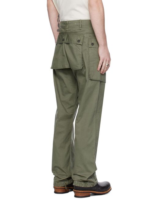 Pantalon cargo droit vert RRL pour homme en coloris Green
