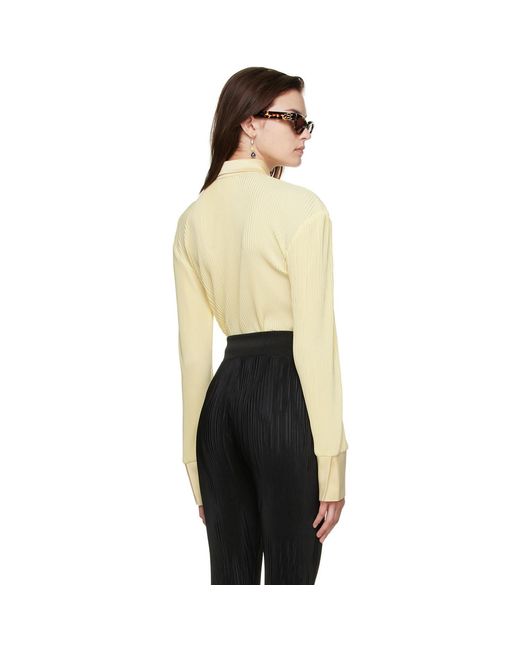 Atlein Black Yellow Polyester Shirt