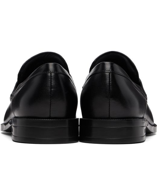 Boss Black Penny Trim Leather Loafers for men