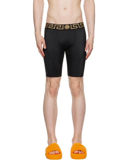 Versace Synthetic Greca Border Shorts in Black for Men | Lyst Canada