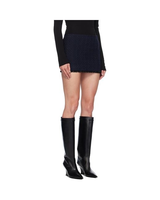 Givenchy Black Fringe Miniskirt