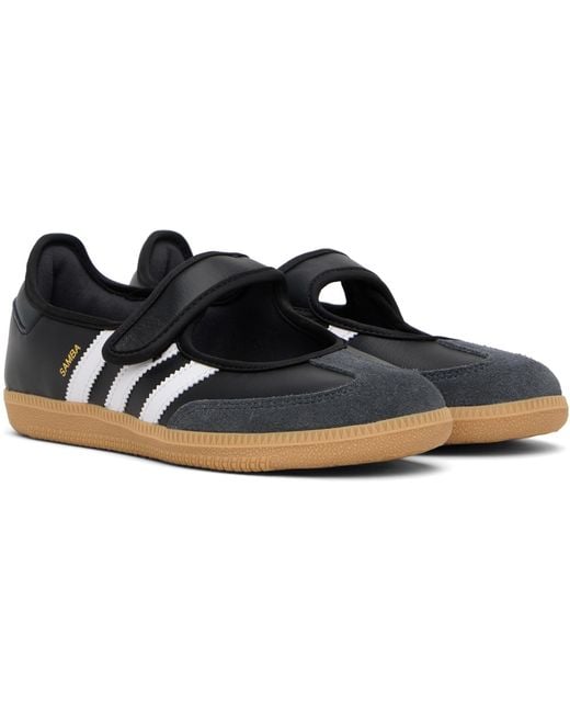 Adidas Originals Black Samba Jane Ballerina Flats