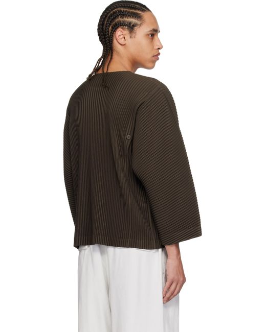 Homme Plissé Issey Miyake Turbine T-Shirt in Black for Men | Lyst