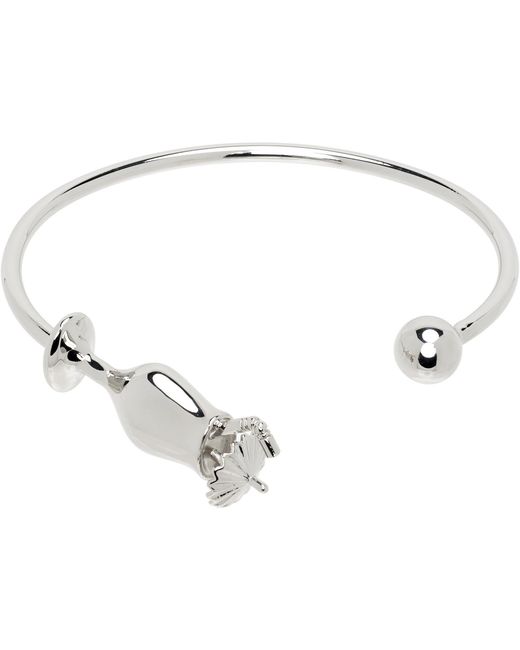 MM6 by Maison Margiela White Cocktail Cuff Bracelet for men