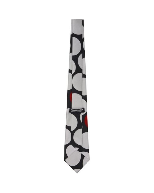 Comme des Garçons Black Silk Polka Dots Tie for men