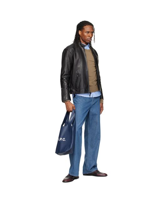 A.P.C. Blue Ninon Small Tote for men