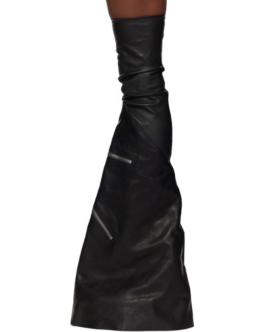 Rick Owens Black Porterville Cargowedge Boots for men