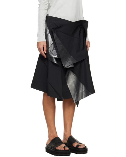 132 5. Issey Miyake Black Standard Midi Skirt
