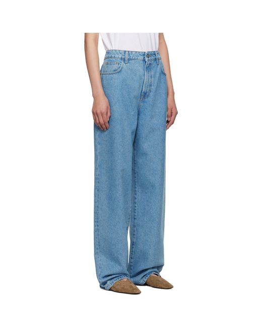 Jean Ample Bleu Rohe en coloris Blue