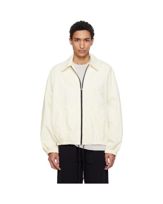Jacquemus White Off- 'The Windbreaker' Jacket for men