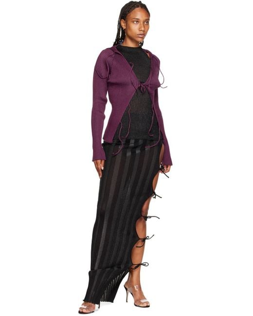 a. roege hove Black Katrine String Maxi Skirt