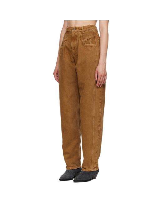 Isabel Marant Brown Tan Lisha Jeans