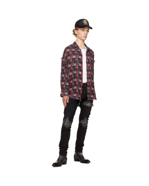 Amiri Black Studded Mx1 Jeans for men