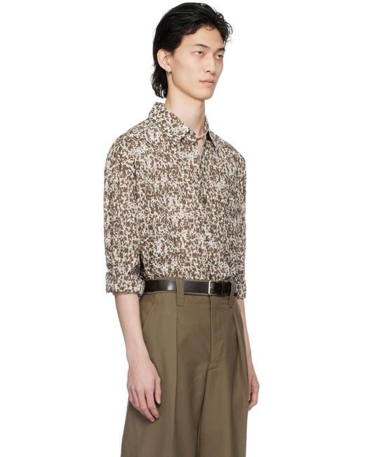 Lemaire Multicolor Off- Regular Shirt for men