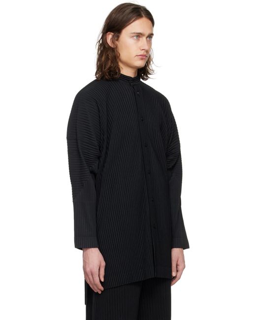 Homme Plissé Issey Miyake Black Homme Plissé Issey Miyake Monthly Color March Shirt for men