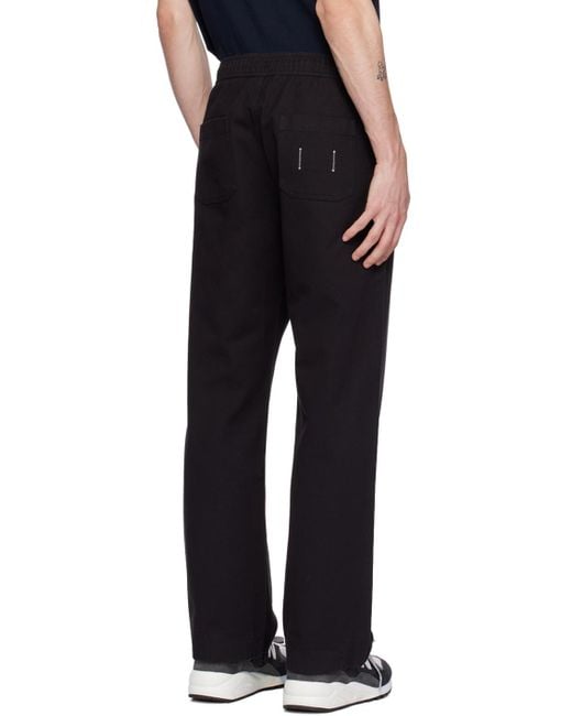 Reigning Champ Black Rugby Trousers for men