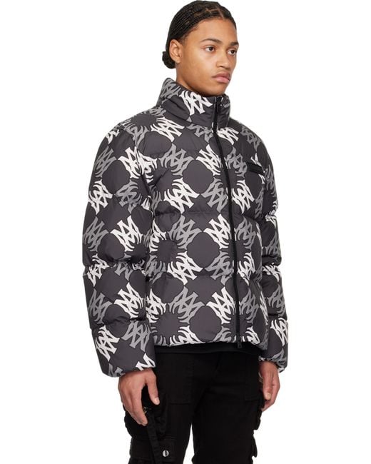 Amiri Black Ma Quad Down Jacket for men
