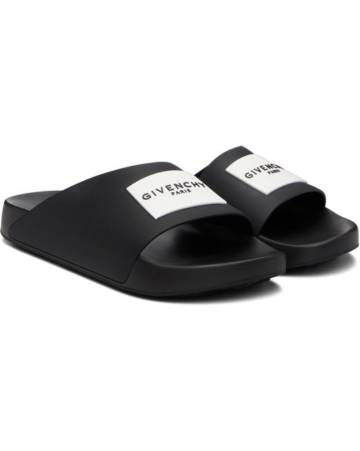 Givenchy Black Label Slide Sandals for men