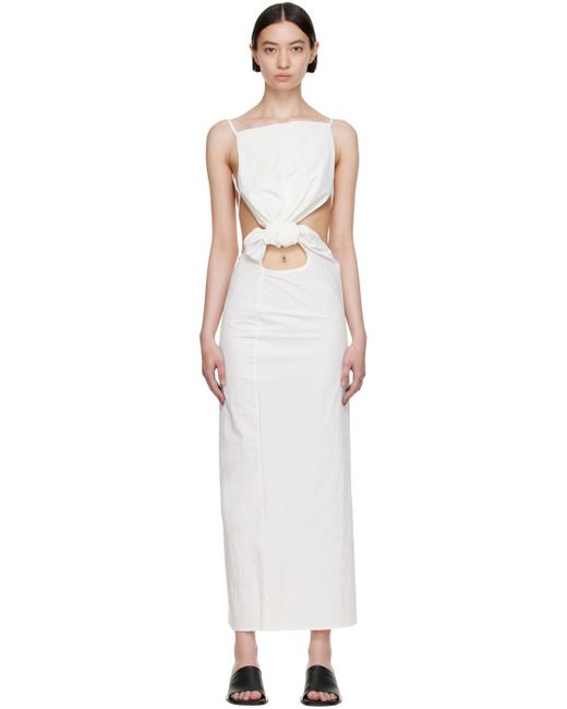 Christopher Esber Synthetic Nylon Maxi Dress in White | Lyst