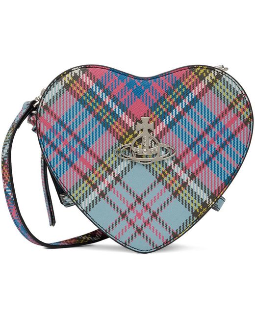 Vivienne Westwood Blue Multicolor Louise Heart Bag for men