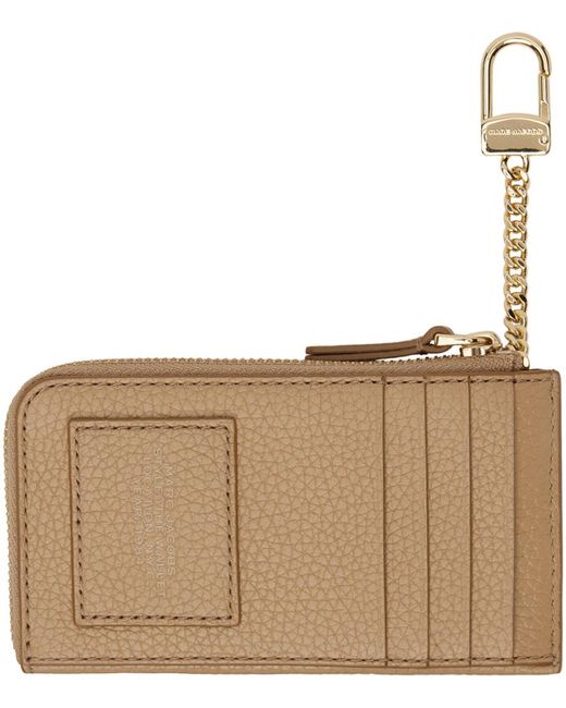 Marc Jacobs Brown 'The Leather Top Zip Multi' Wallet