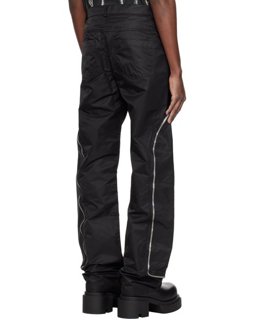 メンズ Who Decides War ブラック Side Zip Stained Glass トラウザーズ Black