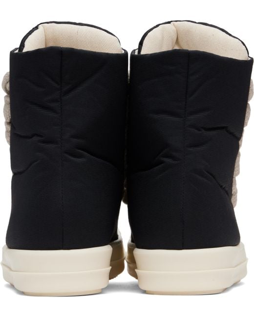 Baskets Rembourrées Noires À Laçage Surdimensionné Rick Owens pour homme en coloris Black