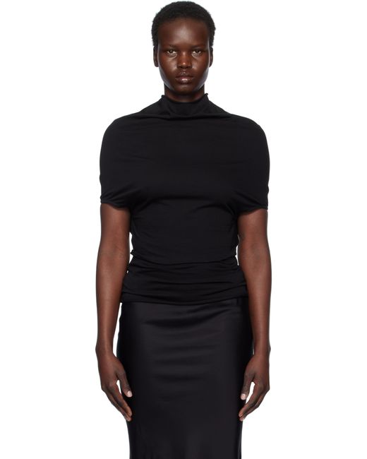 Rick Owens ブラック Hollywood Shroud ジャージ トップス Black