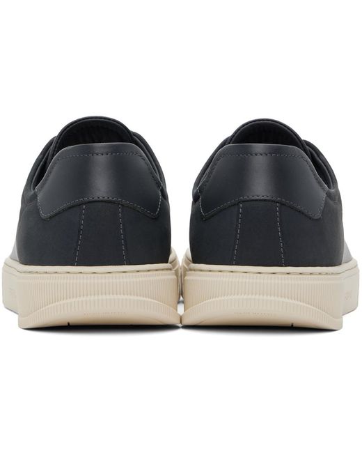 Ferragamo Black Navy Low Cut Sneakers for men