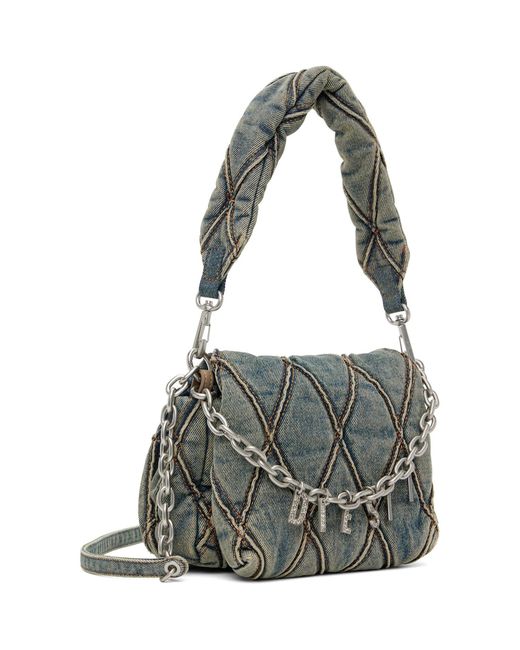 DIESEL Metallic Charm-D-Small Shoulder Bag