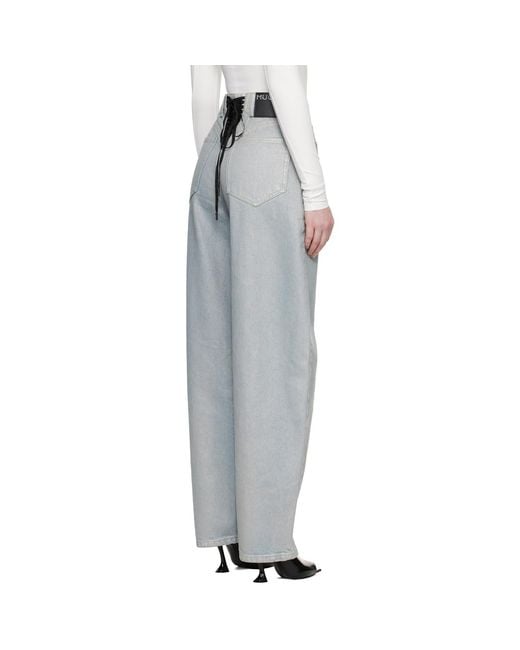 Mugler Black Foil Jeans