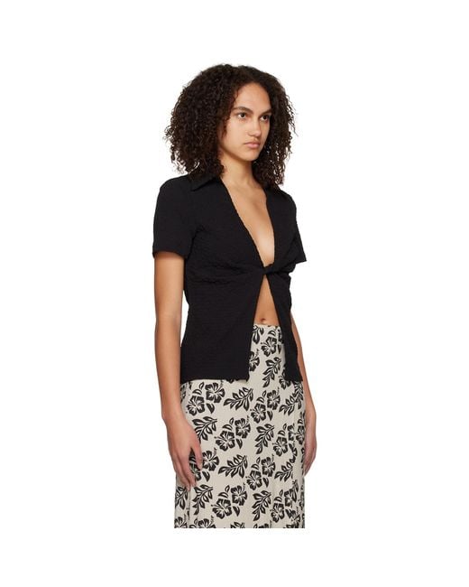 Third Form Black Waffle Twist T-Shirt