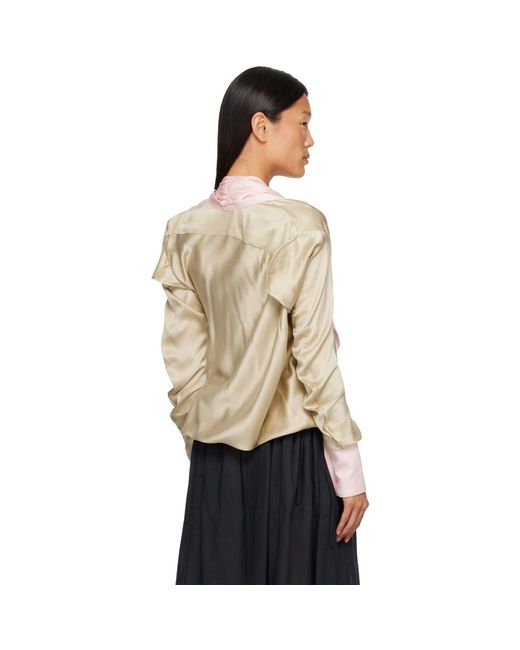 Kiko Kostadinov Natural Evelyn Blouse