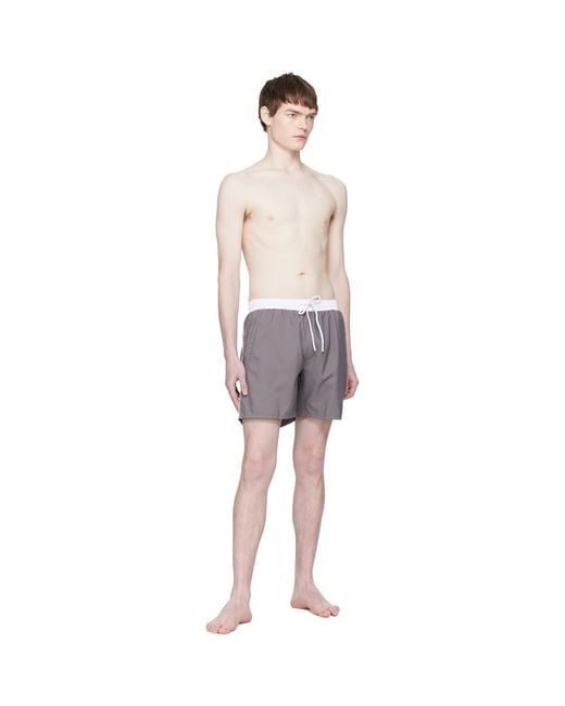 Boss Multicolor Contrast Band Logo Swim Shorts for men