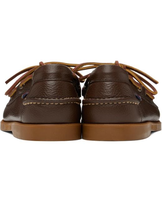 メンズ Sebago ブラウン Portland Martellato デッキシューズ Black