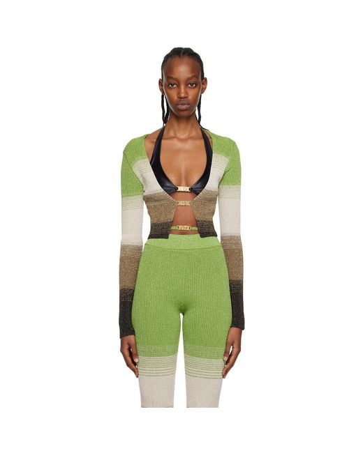 Gcds Green Degradé Cardigan