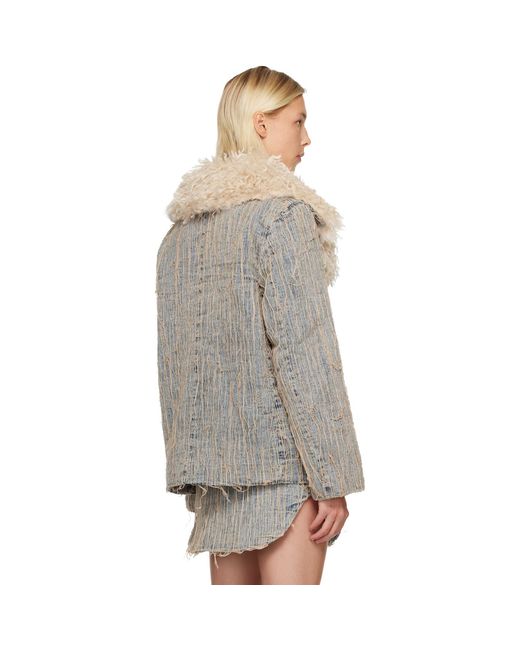 DIESEL Black De-Aconic-S Denim Jacket