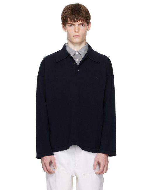 A.P.C. Blue Manuel Polo for men